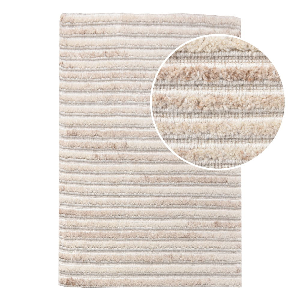 Mango – Läufer aus Wolle, handgetuftet, Beige